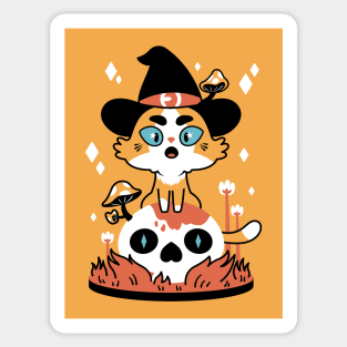 Witchy Cat Sticker